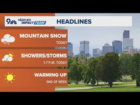 Latest forecast | Cooler weather Monday with showers, storms and mountain snow
