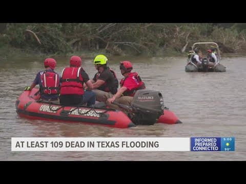 Death toll surpasses 100 in catastrophic Texas floods, search for survivors continue