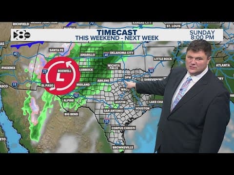 DFW Weather | Rain chances Sunday, Monday in 14 day forecast