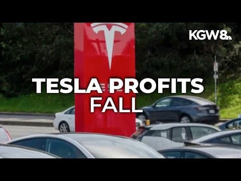 Tesla's quarterly profits fall