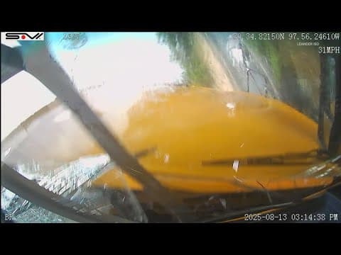 New video shows moments before Leander ISD school bus rollover