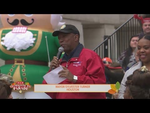 Sylvester Turner serving as Houston's H-E-B Thanksgiving Parade grand marshal in last year as mayor