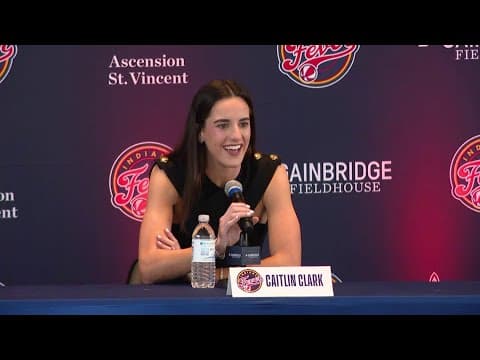 Caitlin Clark officially introduced as a member of the Indiana Fever I FULL PRESS CONFERENCE