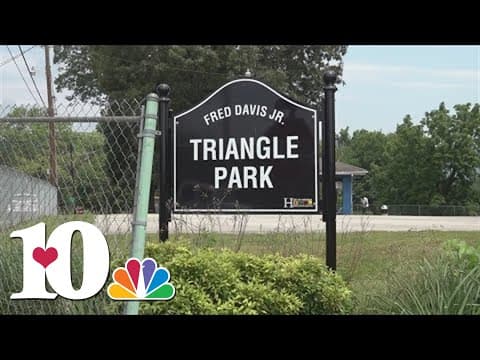 Harriman community comes together to renovate Fred Davis Jr. Triangle Park