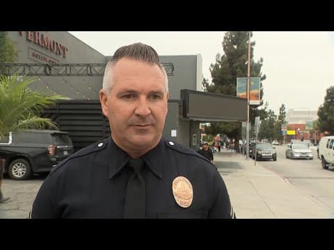 Driver who crashed into crowd outside LA club was assaulted, shot by bystander, police say