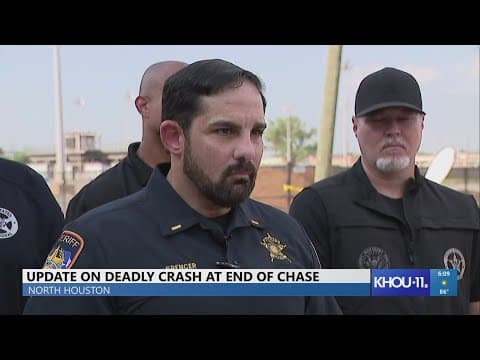 Update on deadly crash at end of chase in north Houston