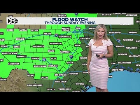 DFW Weather: Flash flooding hits parts of North Texas, scattered storms expected through Sunday