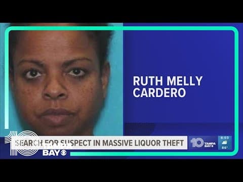 Search for woman in massive liquor theft