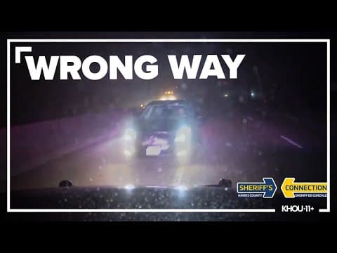 Dash cam video: Deputies stop wrong-way driver with head-on crash