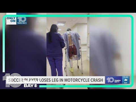 North Port soccer player remembers motorcycle crash that took his leg