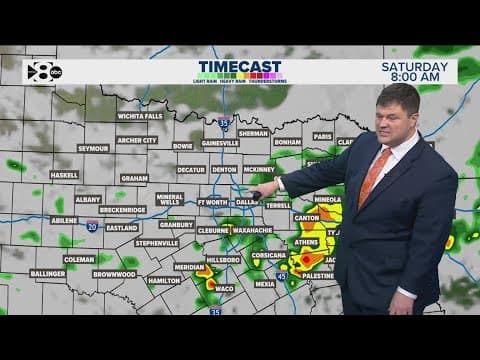 DFW Weather: Latest forecast and timeline as rain, storms move through parts of North Texas
