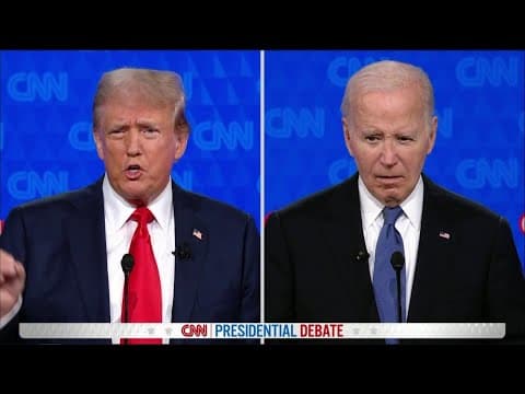 First 2024 Biden-Trump Debate: Trump denounces Biden's blame for inflation