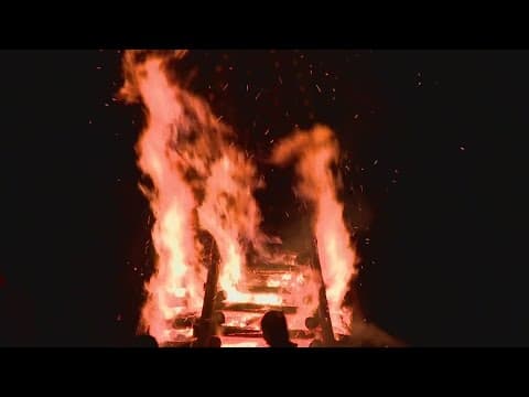 River Parishes light the way for Santa during annual Lighting of the Bonfires