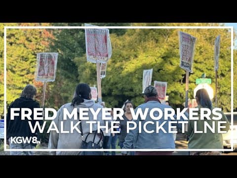 Fred Meyer workers around Portland walk off the job