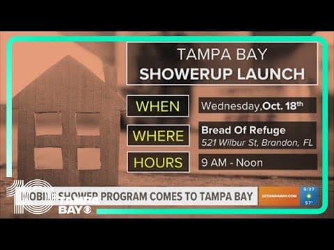 Happening Today: mobile shower program for homeless people,