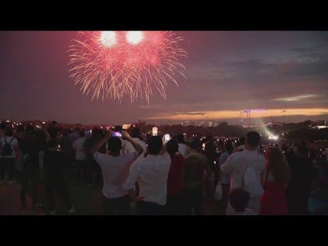 National Mall celebrates Independence Day with fireworks