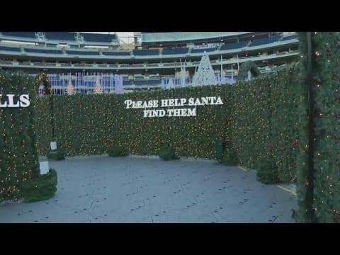 A preview of Enchant Christmas before opening at Nats Park