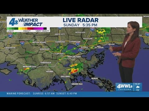 Weather Impact Alert: Passing showers continue through Sunday night