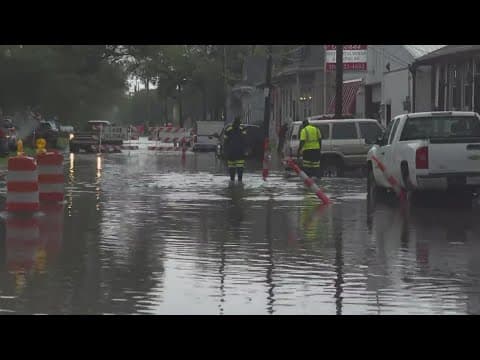 Widespread flooding across New Orleans