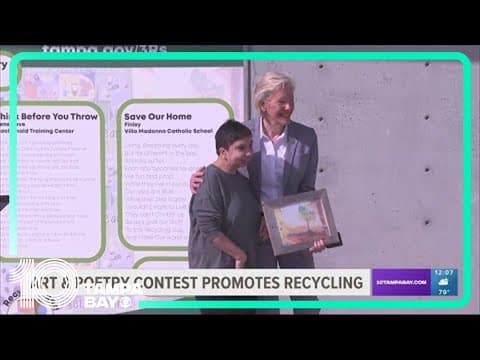 City of Tampa showchase art and poetry contest that promotes recycling