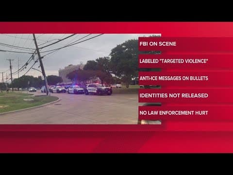 3 people shot, 1 person killed in Dallas ICE facility shooting, suspect found dead