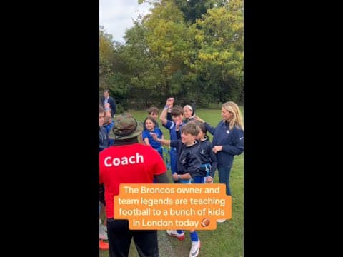 The Broncos are spreading the game of football