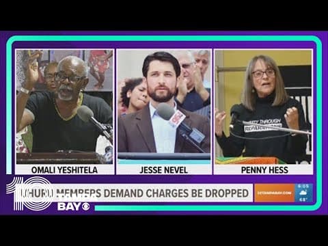 Members of St. Pete's Uhuru Movement demand charges against them be dropped