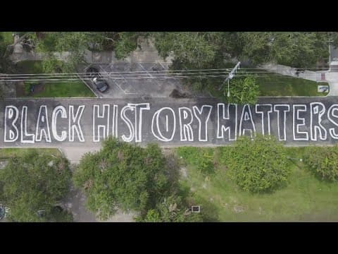 'Black History Matters' mural reappears after FDOT paints over original