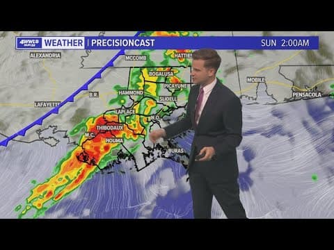 More storms tonight, cooler Sunday