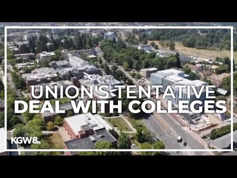 Union for Oregon public universities reach tentative agreement with schools