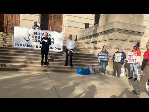 Dozens protest planned execution at Indiana Capitol Building