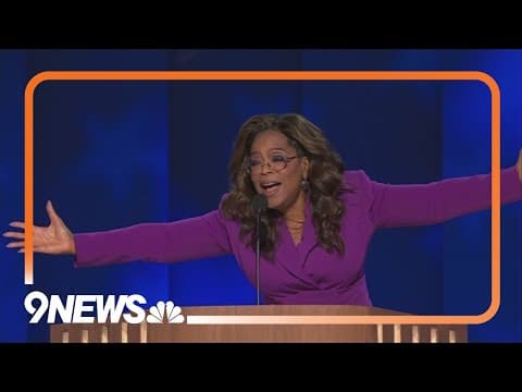 Oprah Winfrey makes surprise appearance at DNC