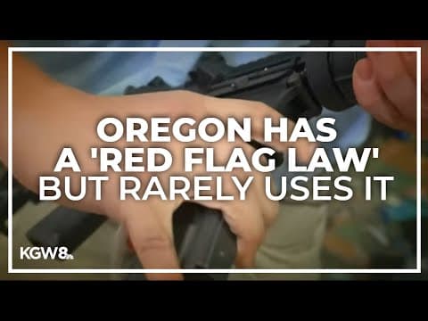 Despite having a 'red flag law' on the books, auditors say Oregon does not often use it