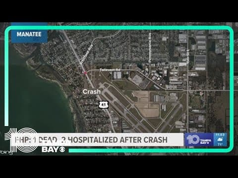 1 dead, 2 in the hospital after crash in Manatee County
