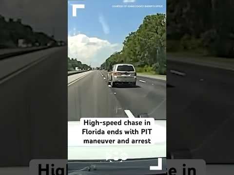 High-speed chase in Florida ends with PIT maneuver and arrest