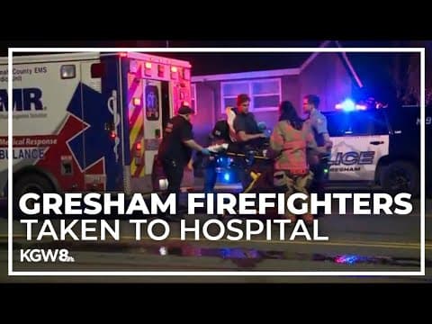 Gresham firefighter injured while battling duplex fire