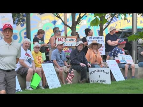 Nationwide protests are underway against Trump's policies set to honor John Lewis