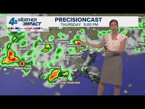 New Orleans Weather: Scattered rain to help with the heat starting Thursday