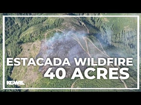 Wildfire southeast of Estacada grows to 40 acres