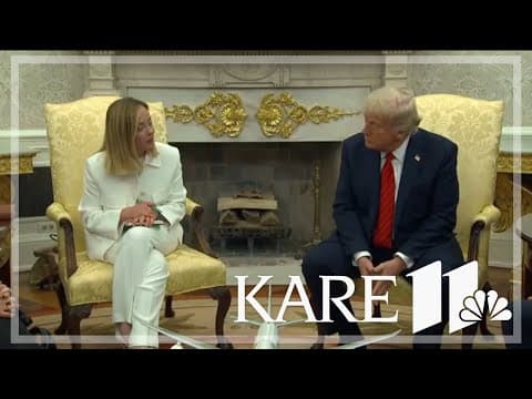 Trump, Italian Prime Minister talk tariffs