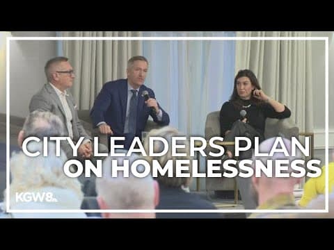 Portland officials talk with business leaders about aggressive homeless plan