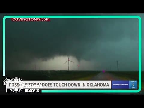 Tornadoes spotted in Oklahoma as hail pelts Kansas