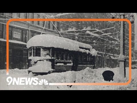 Denver's biggest snowstorm ever recorded was 110 years ago this week