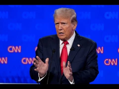 Trump claims to have had 'safest border in history' | Biden Trump Presidential Debate