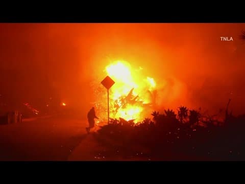 More than 100,000 under evacuation orders in Hollywood Hills amid fire