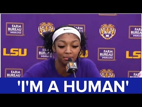 Angel Reese, LSU Tigers press conference after 82-64 win against Virginia Tech Hokies