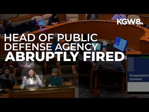 Director of Oregon public defense agency abruptly replaced by Gov. Kotek