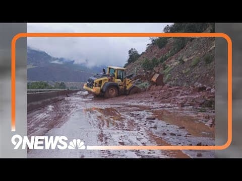 Vehicles caught in mudslide along Colorado highway