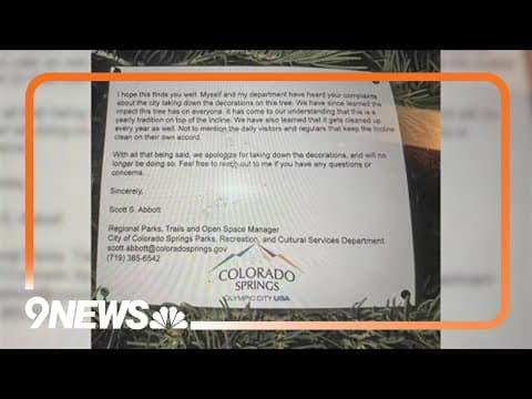 Confusion at Manitou Incline for tree decorating