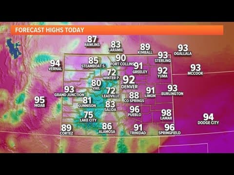 Extended weather: Isolated storms late Wednesday